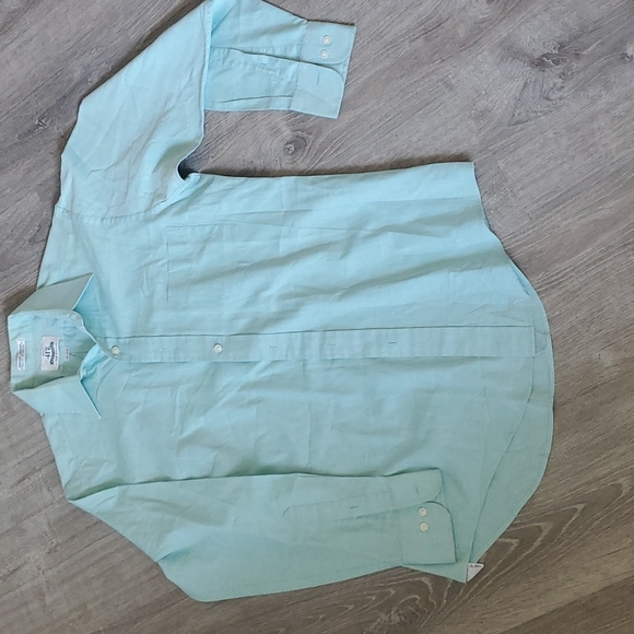 Van Heusen New Classic Fit Dressing Shirt 15 1/2 32-33 Agua blueish - Picture 1 of 4